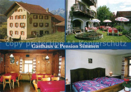 13656904 Alvaneu Dorf Gasthaus Pension Simmen Gartenterrasse Gaststube Zimmer Al - Other & Unclassified