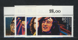 1360-1363 Jugend Rockmusik 1988, Oberrand, Satz ** Postfrisch - Unused Stamps