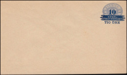 Schweden Umschlag U 6 Drei Kronen Mit Aufdruck 10 Auf 12 Öre 1889, ** Postfrisch - Postal Stationery