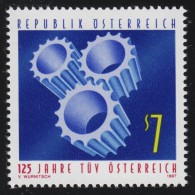 2225 125 Jahre TÜV Österreich, Zahnräder, 7 S , Postfrisch ** - Unused Stamps