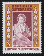 2175 225. Geburtstag Ludwig Van Beethoven, Komponist, 7 S, Postfrisch ** - Unused Stamps