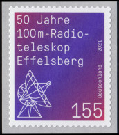 3622 Radioteleskop Effelsberg, Sk Mit GERADER Nummer, **  - Rolstempels