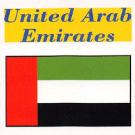 Flag Chromo -  United Arab Emirates  - 5 X 5 Cm - Sonstige & Ohne Zuordnung