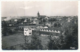 CPSM Dentelée 9 X 14 Vosges URIMENIL Le Centre   Clocher église - Urimenil