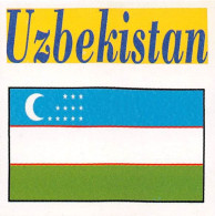 Flag Chromo -  Uzbekistan - 5 X 5 Cm - Sonstige & Ohne Zuordnung