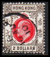 1907-1911. HONG KONG. Edward VII 2 DOLLARS. Cancelled 16 AU 10. Rare Stamp.  (Michel 96) - JF545443 - Unused Stamps