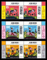 !a! GERMANY 2023 Mi. 3745-3747 MNH SET Of 3 Horiz.PAIRS From Lower Right/left Corners - Grimm Fairytales: Hans Im Glueck - Unused Stamps