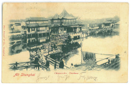 CH 12 - 23900 SHANGHAI, Teahouse, Litho, China - Old Postcard - Used - 1900 - Cina