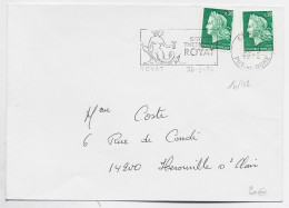 CHEFFER  30C ROULETTE X2 LETTRE MEC ROYAT PUY DE DOME 1974 - 1967-1970 Marianne Van Cheffer