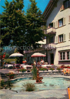 13648160 Hergiswil NW Hotel Friedheim Am Vierwaldstaettersee Terrasse Brunnen He - Autres & Non Classés