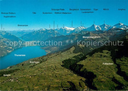 13686482 Krattigen Ausblick Vom Niesen Thunersee Alpenkette Krattigen - Autres & Non Classés