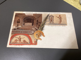 Cp , ITALIE , ROME ,ROMA , Souvenir Des Catacombes De ST CALLISTE - Autres Monuments, édifices