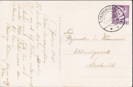 1951. DANMARK. Fine Postcard (GLEDILIG JÓL) To Birkerød With 15 ØRE Frederik IX  Cancelled TR... (Michel 303) - JF545567 - Islas Faeroes