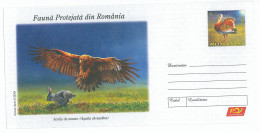IP 2009 - 35 EAGLE & HARE, Romania - Stationery ( BUSTARD In Fixed Stamp ) - Unused - 2009 - Postal Stationery