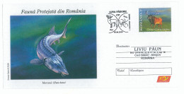 IP 2009 - 036a STURGEON, DEER, Romania - Stationery - Used - 2009 - Ganzsachen