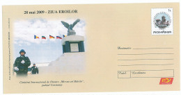 IP 2009 - 8 Heroes' Day, In Stamp DRACULA Tower - Stationery - Unused - 2009 - Enteros Postales