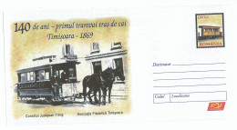 IP 2009 - 26 Timisoara, Tram Trailed By Horses, Romania - Stationery - Unused - 2009 - Entiers Postaux