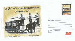 IP 2009 - 26 Timisoara, Tram Trailed By Horses, Romania - Stationery - Unused - 2009 - Postal Stationery