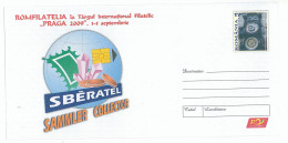 IP 2009 - 37 PRAGA. International Philatelic Fair, Coins, Minerals, Watches, Romania - Stationery - Unused - 2009 - Postal Stationery