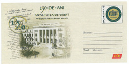 IP 2009 - 41 UNIVERSITY, Law School, Romania - Stationery - Unused - 2009 - Entiers Postaux