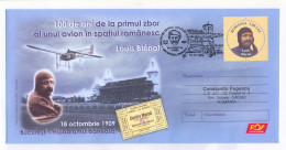 IP 2009 - 048a Louis Bleriot's Flight To Bucharest, Romania - Stationery, Special Cancellation - Used - 2009 - Entiers Postaux