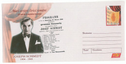 IP 2009 - 58 JOSEPH SCHMIDT, Singer In The Chorus Of Synagogues, Romania - Stationery - Unused - 2009 - Entiers Postaux