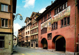 13637802 Appenzell IR Hauptgasse Mit Rathaus Fassadenmalerei Appenzell IR - Sonstige & Ohne Zuordnung