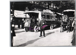 PARIS 1900 - La Circulation Sur Une Boulevard Carte Repro Ed. Yvon Carte Vierge Ancien Bus Mercedes Gendarme - Sonstige & Ohne Zuordnung