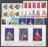 SMOM 1986 Annata Quasi Completa / Almost Complete Year MNH/** VF - Sovrano Militare Ordine Di Malta