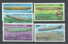 CONGO  YVERT  458/62 - Zeppelins