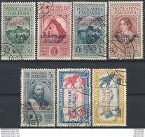 1932 Egeo Garibaldi Posta Aerea 7v. Canceled Sassone N. 14/20 - Altri & Non Classificati