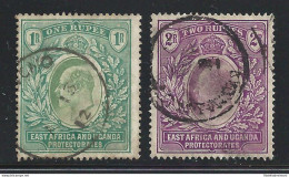 1904-07 EAST AFRICA AND UGANDA - SG 26/27   USED - Andere & Zonder Classificatie