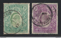 1904-07 EAST AFRICA AND UGANDA - SG 26/27   USED - Otros & Sin Clasificación