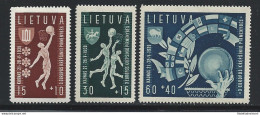 1939 Lituania - N. 370/372 3 Valori MNH/** - Sonstige & Ohne Zuordnung