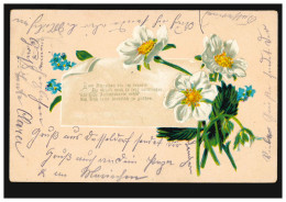 Blumen-AK Girlande Um Einen Brief DÜSSELDORF 14.8.1905 Nach BURGWALDNIEL 14.8.05 - Sonstige & Ohne Zuordnung