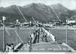 Bn671 Cartolina Forte Dei Marmi Nuovo Pontile Sullo Sfondo Le Alpi Apuane Lucca - Lucca