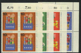 412-415 Wofa Holzspielzeug 1971, E-Vbl O.r. Satz ** - Unused Stamps