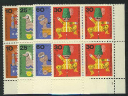 412-415 Wofa Holzspielzeug 1971, Vbl FN1 Satz ** - Unused Stamps