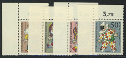 373-376 Wofa Marionetten 1970, Ecke O.l. Satz ** - Unused Stamps