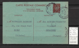 France - Entier Petain - Carte Postale Commerciale - Interzone - Rouen - 1943 - Cartes Postales Types Et TSC (avant 1995)