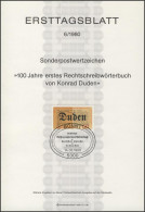 ETB 06/1980 Rechtschreiblexikon, Konrad Duden - 1974-1980