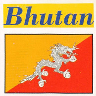 Flag Chromo -  Bhutan - 5 X 5 Cm - Sonstige & Ohne Zuordnung