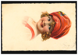Ansichtskarte Kinder Mädchenportrait Mit Roter Mütze, TAURA 29.10.1928 - Sonstige & Ohne Zuordnung