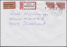 1562 SWK 400 Pf Semperoper Dresden 2x MeF R-Bf + Rückschein BAD AIBLING 22.3.97 - Covers & Documents