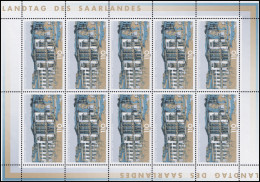 2153 Parlamente Saarland Saarbrücken - 10er-Bogen ** - 1991-2000