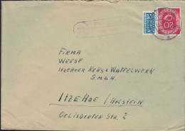 Landpost-Stempel Peingdorf über MELLLE 22.10.1953 Auf Brief Nach Itzehoe - Other & Unclassified