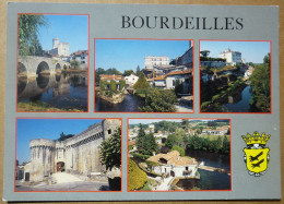 CARTE - 24 - BOURDEILLES - VUES DIVERSES - SCAN RECTO/VERSO - Andere & Zonder Classificatie