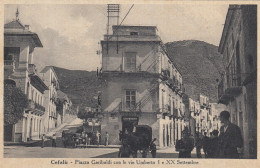 Sicilia - Palermo -  Cefalù  - Piazza Garibaldi E Le Vie Umberto I E XX Sett.   - F. Piccolo  - Viagg -  Bella Animata - Autres & Non Classés