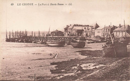 LE CROTOY : LE PORT A MAREE BASSE - Le Crotoy