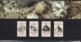 1998. DANMARK. Fossiler Complete Set In Official Folder (SM 32/1998) Never Hinged. (Michel 1195-1198) - JF544449 - Neufs